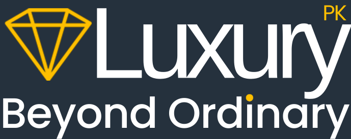 luxury pk logo white gold